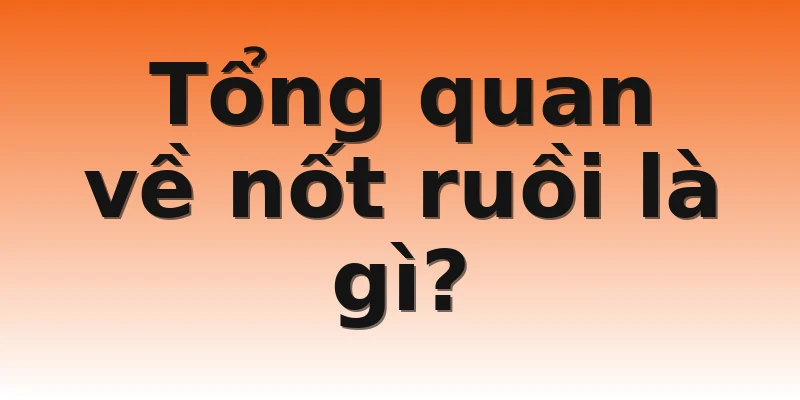 Tổng quan về nốt ruồi là gì?