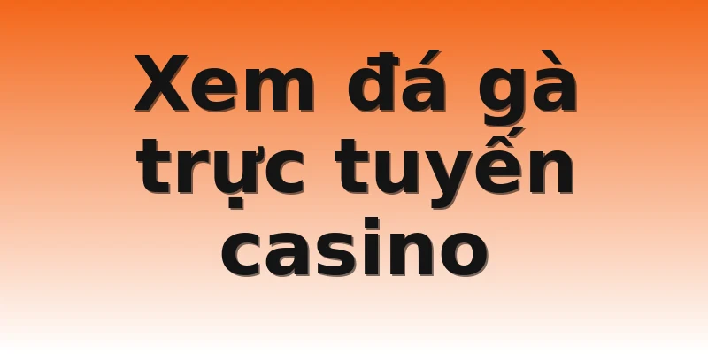 Xem đá gà trực tuyến casino