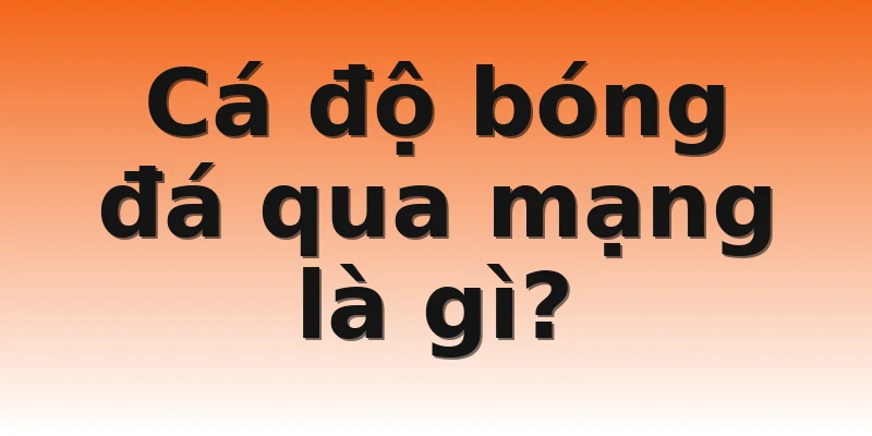 Cá độ bóng đá qua mạng là gì?