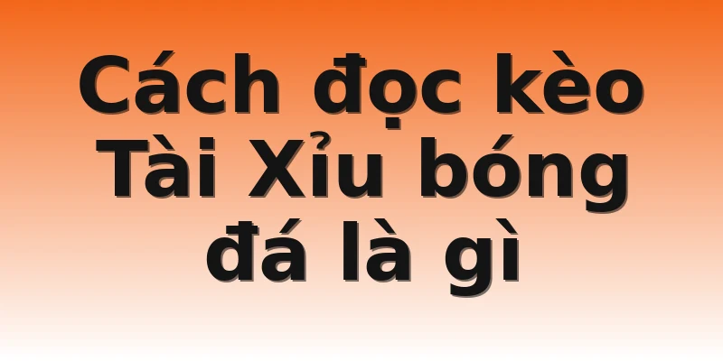 Cách đọc kèo Tài Xỉu bóng đá là gì
