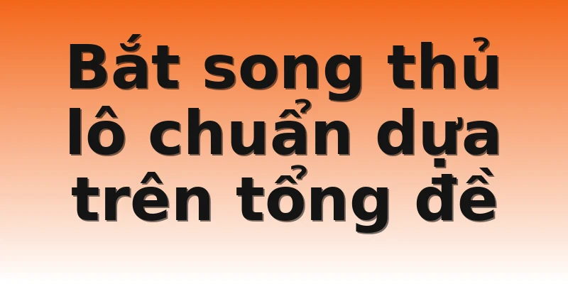 Bắt song thủ lô chuẩn dựa trên tổng đề