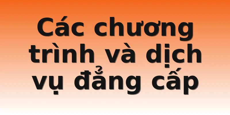 Các chương trình và dịch vụ đẳng cấp