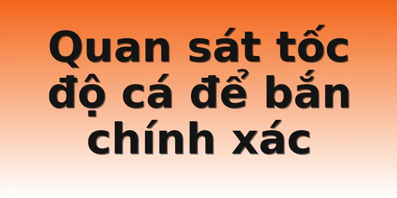 Quan sát tốc độ cá để bắn chính xác
